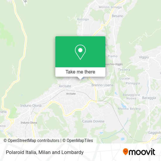 Polaroid Italia map