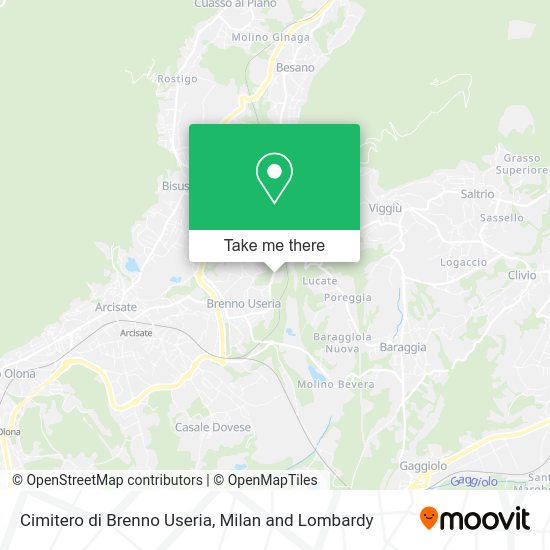 Cimitero di Brenno Useria map