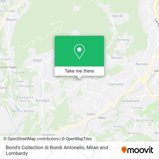 Bond's Collection di Bondi Antonello map