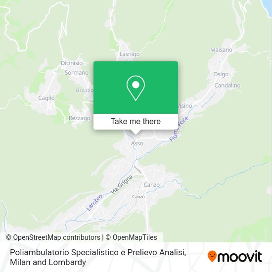 Poliambulatorio Specialistico e Prelievo Analisi map