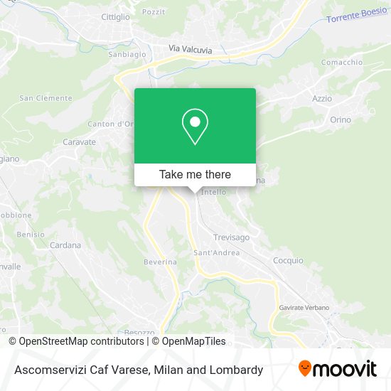 Ascomservizi Caf Varese map