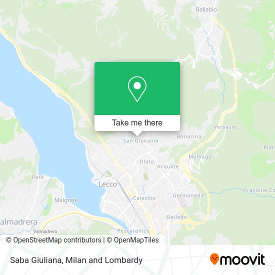 Saba Giuliana map
