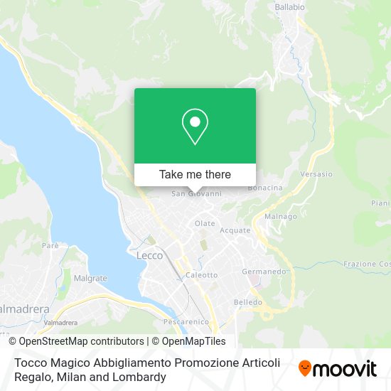 Tocco Magico Abbigliamento Promozione Articoli Regalo map