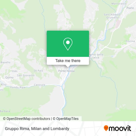 Gruppo Rima map