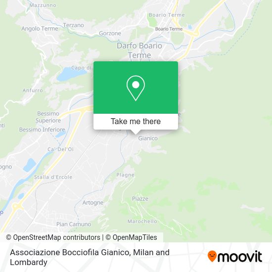 Associazione Bocciofila Gianico map