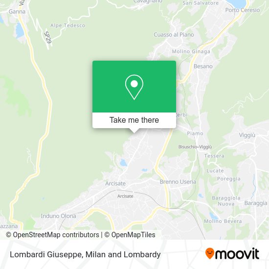 Lombardi Giuseppe map