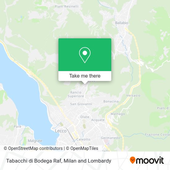 Tabacchi di Bodega Raf map