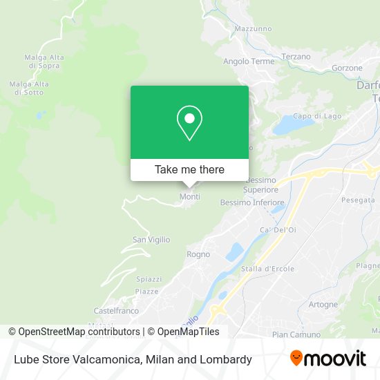 Lube Store Valcamonica map