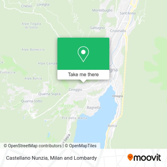 Castellano Nunzia map