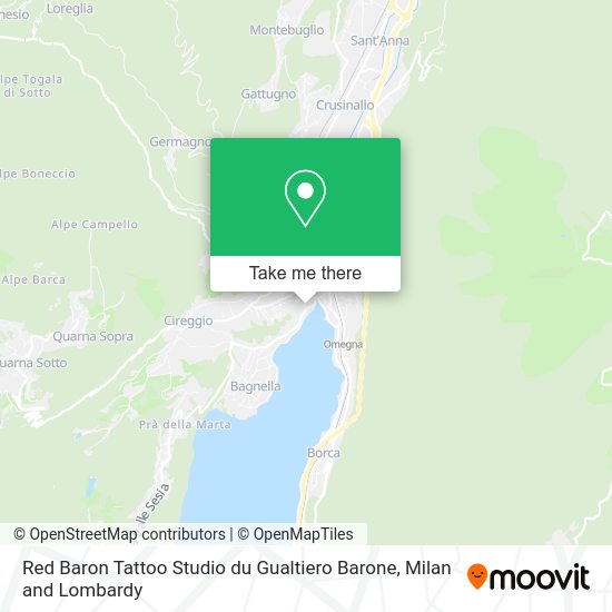 Red Baron Tattoo Studio du Gualtiero Barone map