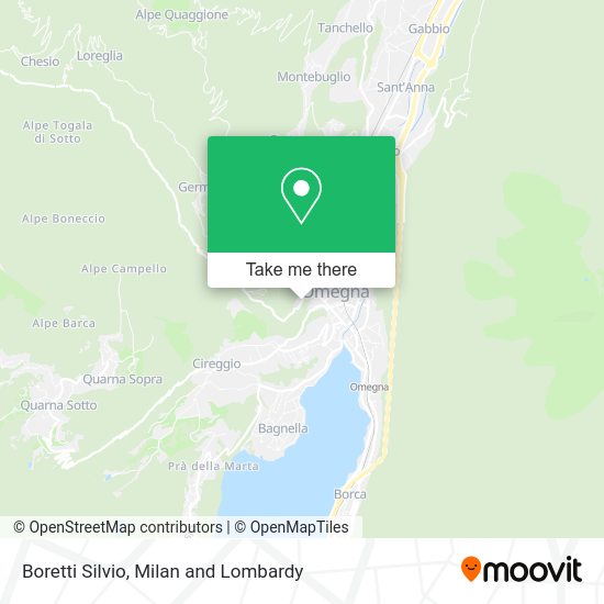 Boretti Silvio map