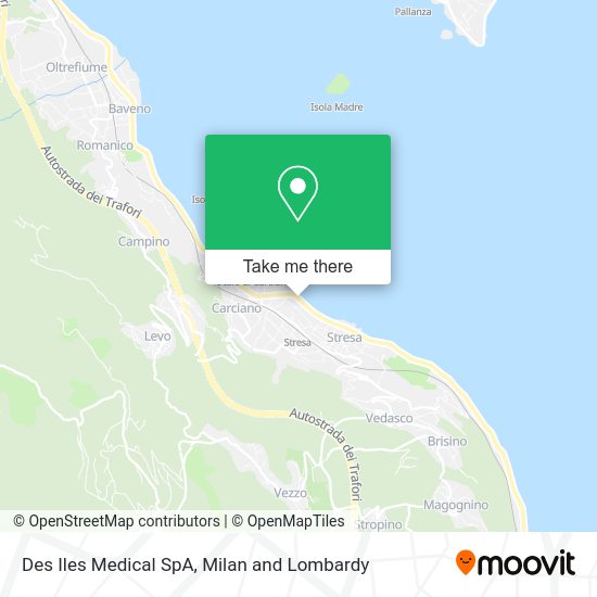 Des Iles Medical SpA map