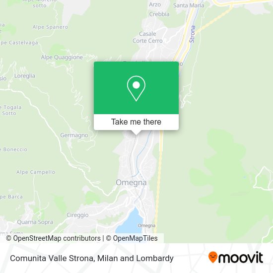 Comunita Valle Strona map