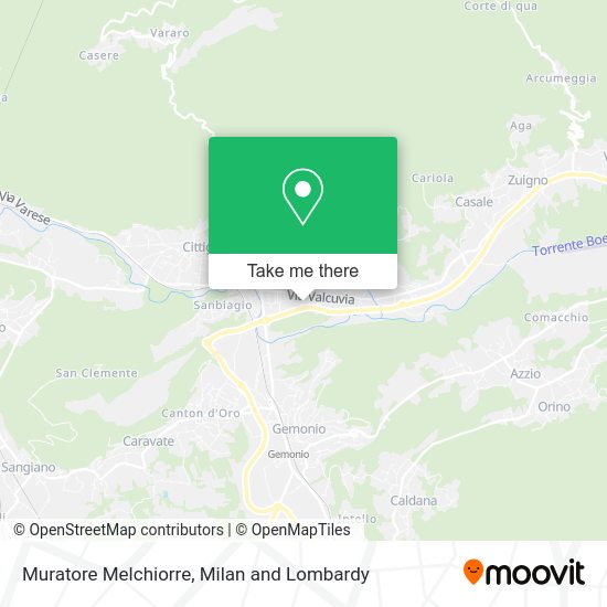 Muratore Melchiorre map