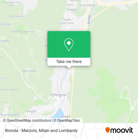 Bionda - Marzolo map
