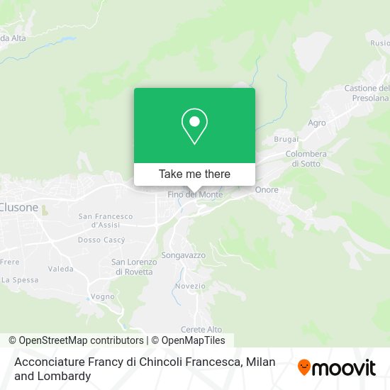 Acconciature Francy di Chincoli Francesca map