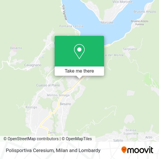 Polisportiva Ceresium map