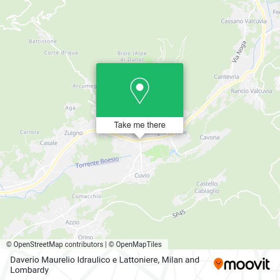 Daverio Maurelio Idraulico e Lattoniere map