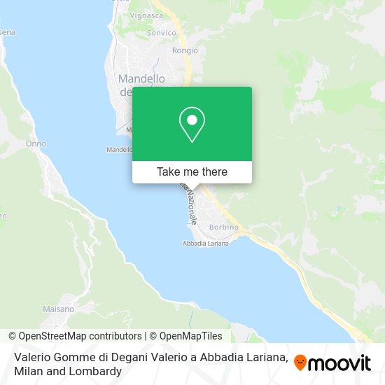 Valerio Gomme di Degani Valerio a Abbadia Lariana map