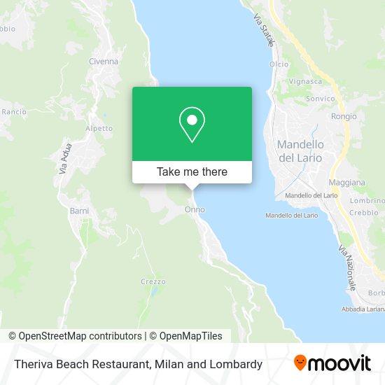 Theriva Beach Restaurant map