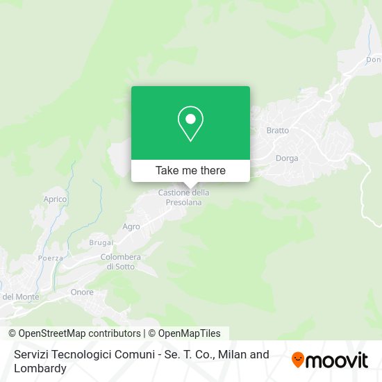 Servizi Tecnologici Comuni - Se. T. Co. map