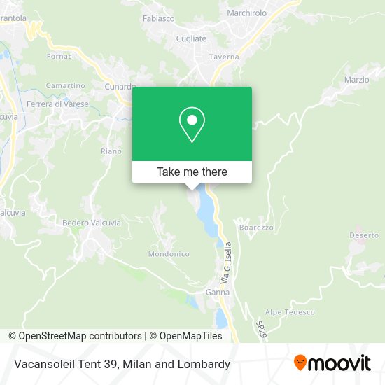 Vacansoleil Tent 39 map