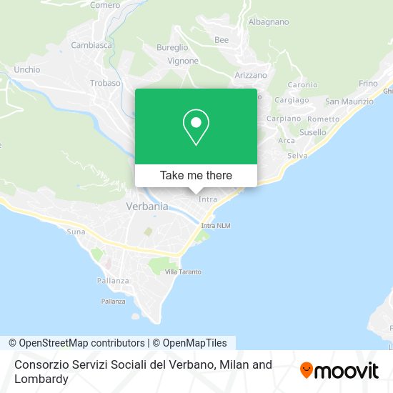 Consorzio Servizi Sociali del Verbano map