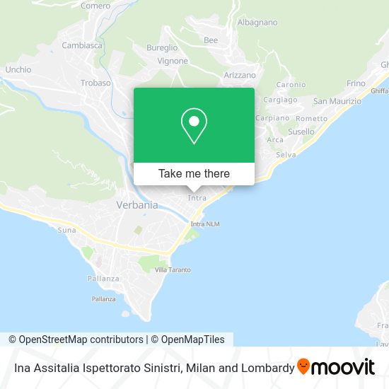 Ina Assitalia Ispettorato Sinistri map