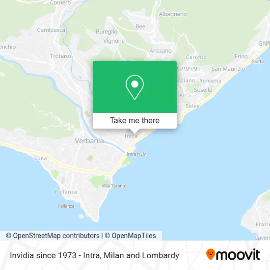 Invidia since 1973 - Intra map