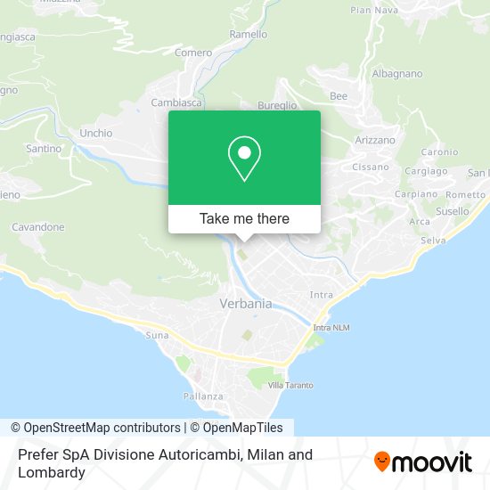 Prefer SpA Divisione Autoricambi map