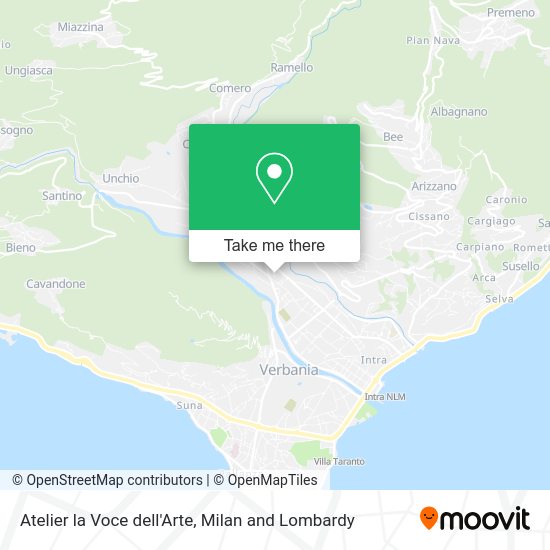 Atelier la Voce dell'Arte map