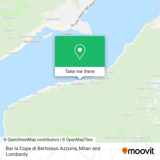 Bar la Cope di Bertolaso Azzurra map