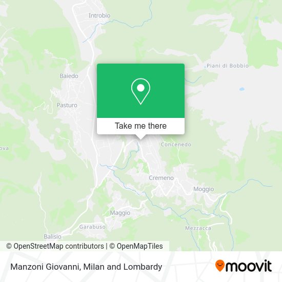 Manzoni Giovanni map