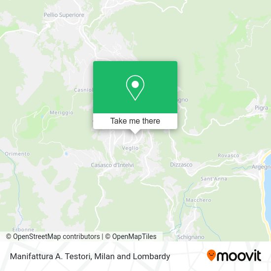 Manifattura A. Testori map