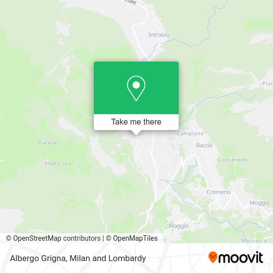 Albergo Grigna map