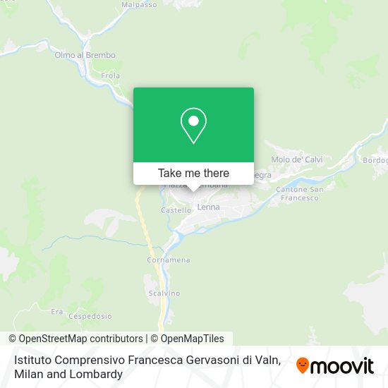 Istituto Comprensivo Francesca Gervasoni di Valn map