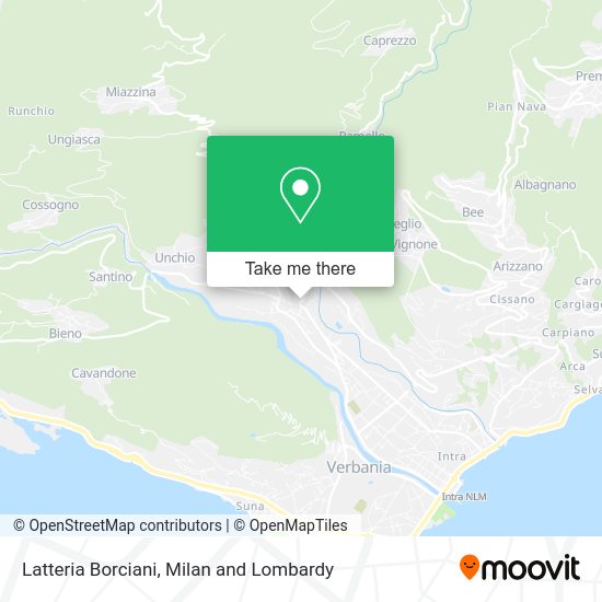 Latteria Borciani map