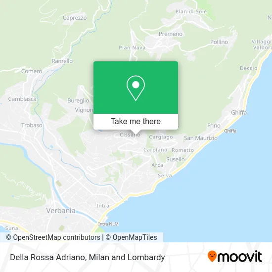 Della Rossa Adriano map