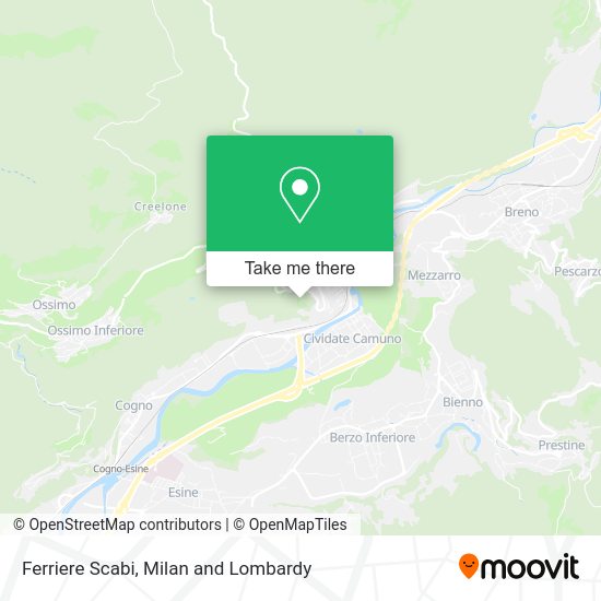 Ferriere Scabi map