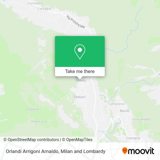 Orlandi Arrigoni Arnaldo map
