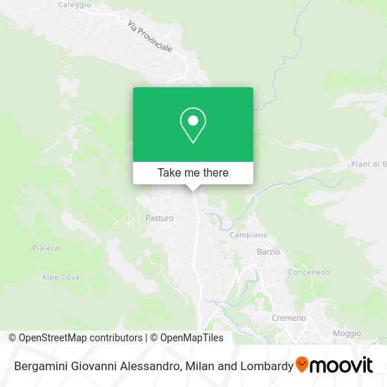 Bergamini Giovanni Alessandro map