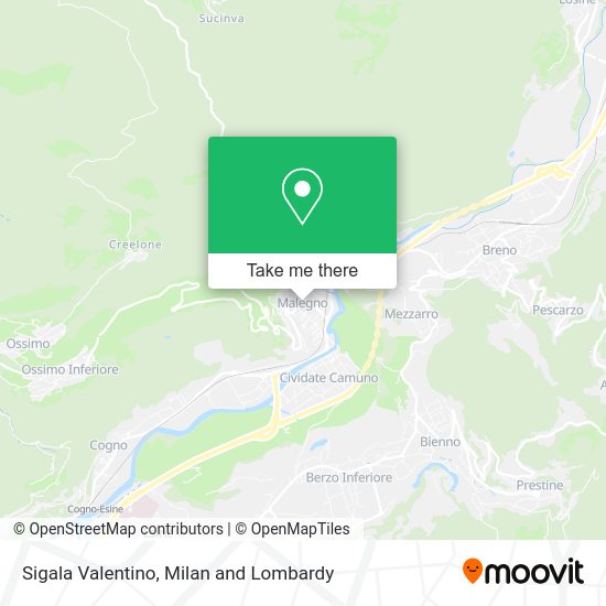 Sigala Valentino map