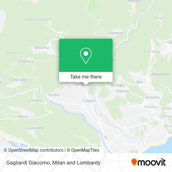 Gagliardi Giacomo map