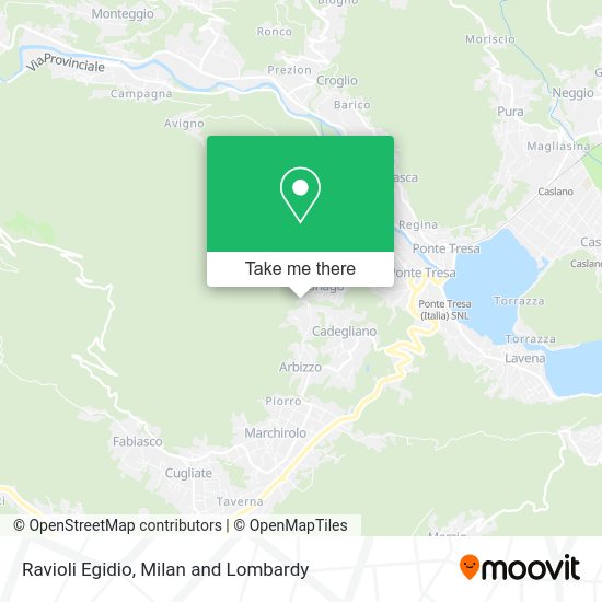 Ravioli Egidio map