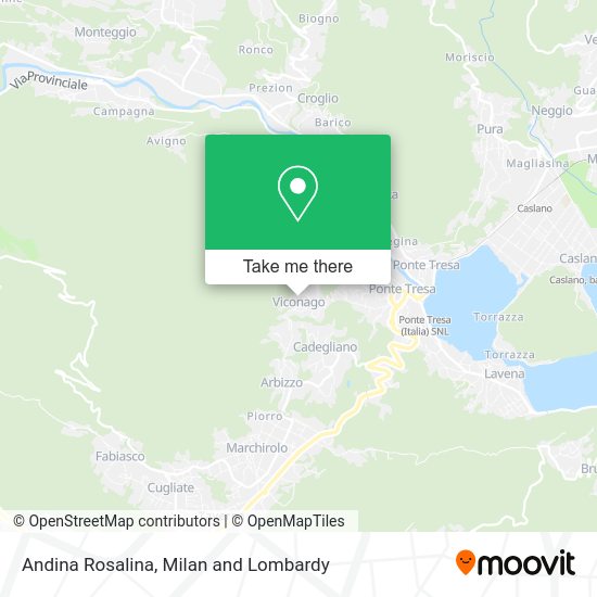 Andina Rosalina map