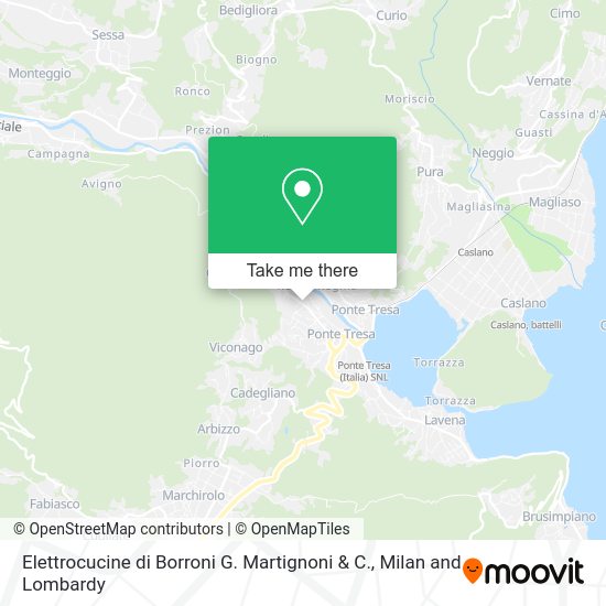 Elettrocucine di Borroni G. Martignoni & C. map