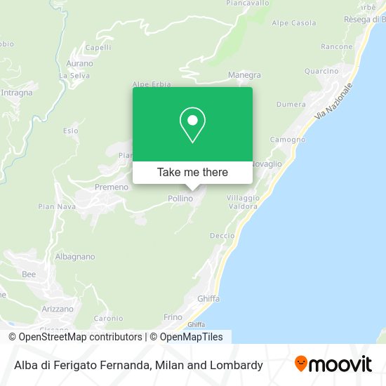 Alba di Ferigato Fernanda map