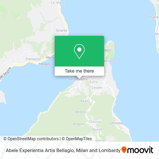 Abele Experientia Artis Bellagio map