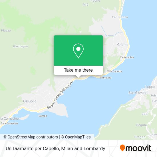 Un Diamante per Capello map