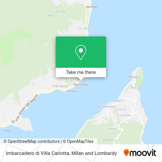 Imbarcadero di Villa Carlotta map